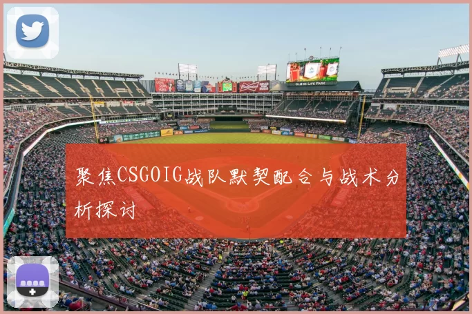 聚焦CSGOIG战队默契配合与战术分析探讨