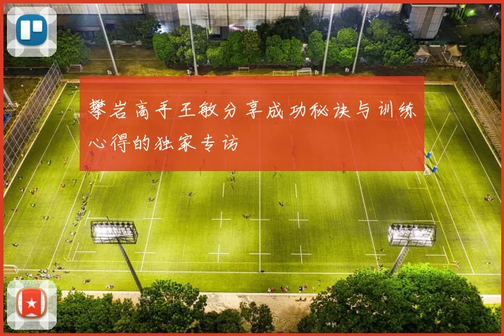 攀岩高手王敏分享成功秘诀与训练心得的独家专访