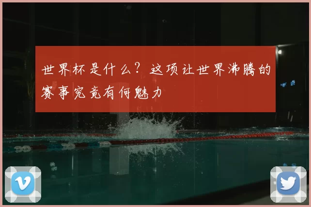 世界杯是什么?这项让世界沸腾的赛事究竟有何魅力